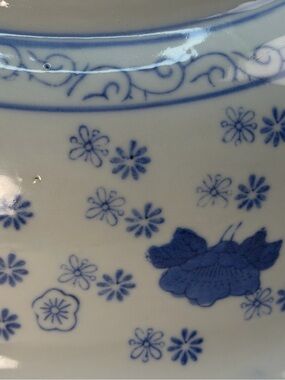 Source Unknown | Dining | Antique Blue White Transferware Wash Basin ...